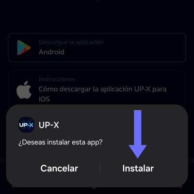 Open the UPX App